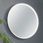Hængende badeværelsesskab med spejl i metal, træ og luksuskrystal - Renga Viadurini