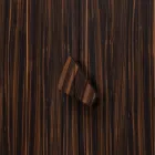 Grilli Zarafa 2-dørs design barskab lavet i Italien i ebenholt træ Viadurini