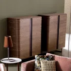 Designskabe i 2A Grilli massivt træ York lavet i Italien Viadurini