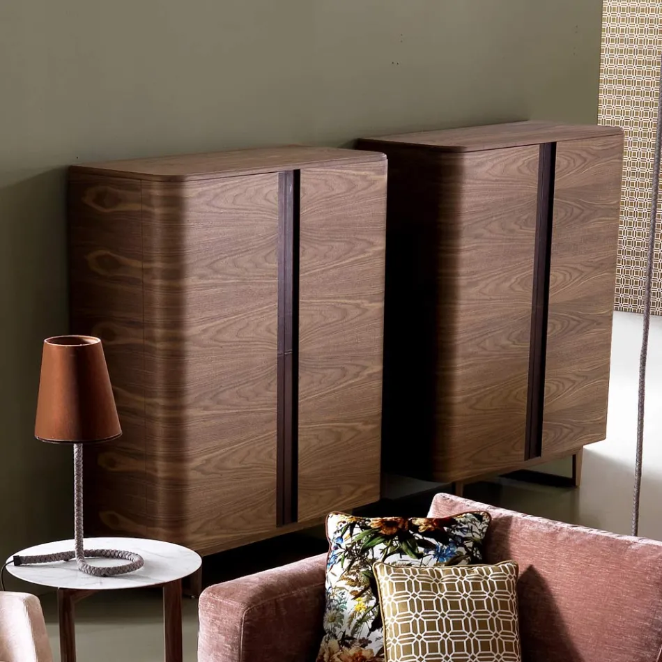 Designskabe i 2A Grilli massivt træ York lavet i Italien Viadurini