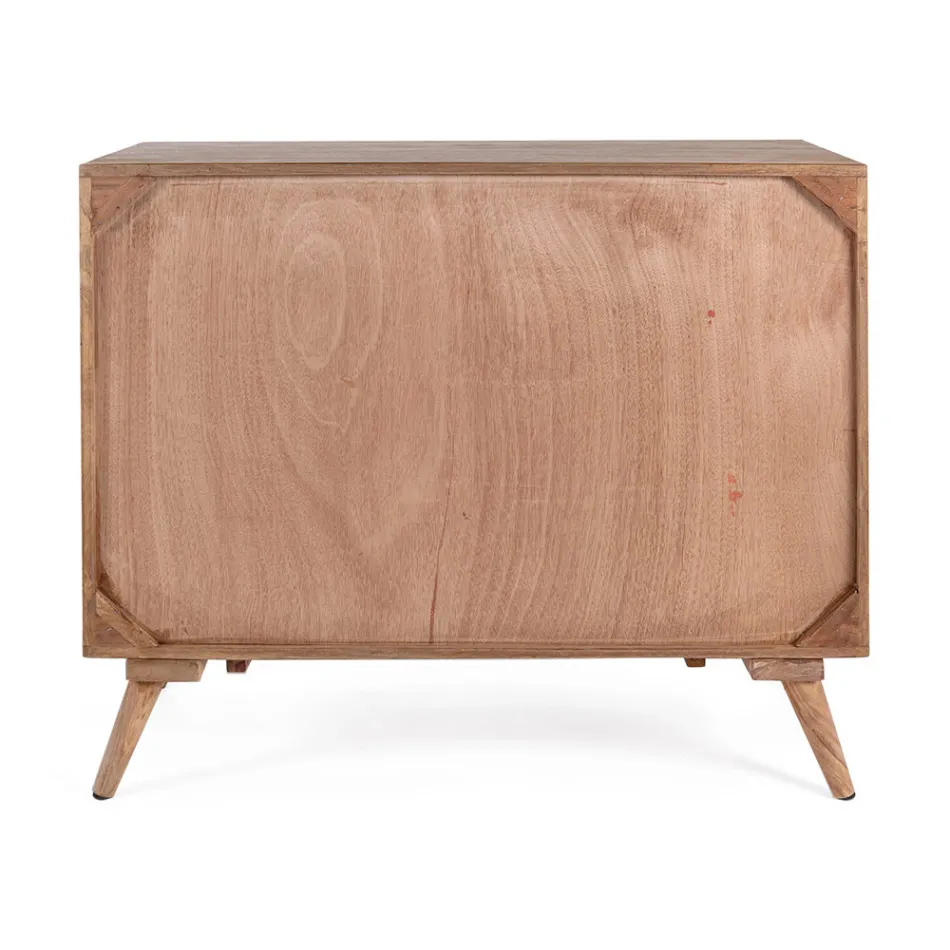 Sheesham Design trækommode 3 skuffer Homemotion - Fregene Viadurini