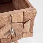 Sheesham Design trækommode 3 skuffer Homemotion - Fregene Viadurini