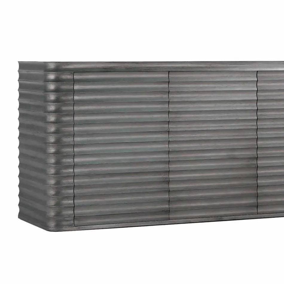 Mobile med 4 trædøre støbt konstruktion, L230xP49 cm, Dana Viadurini