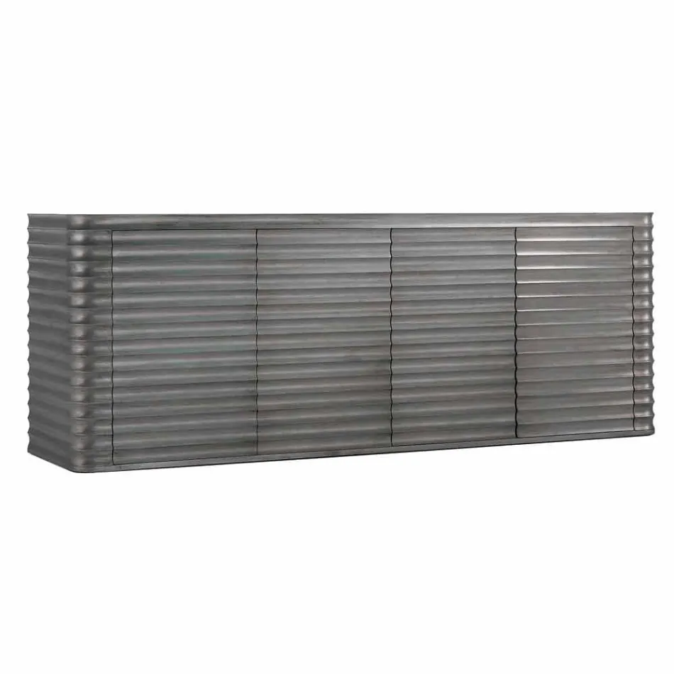 Mobile med 4 trædøre støbt konstruktion, L230xP49 cm, Dana Viadurini