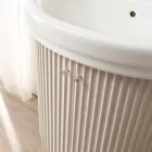 Skab med to låger og en hylde med håndvask Made in Italy - Candy Viadurini