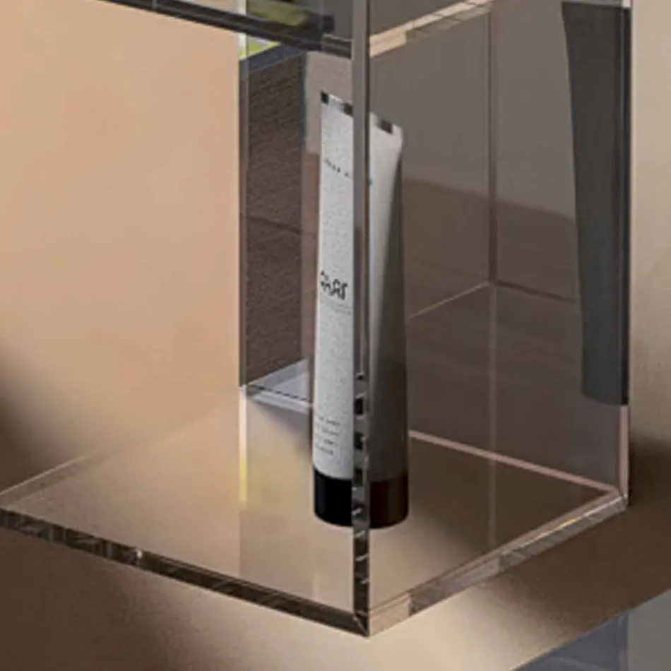 Skab med 3 rum moderne design, L180xH900 mm, Adelia Viadurini