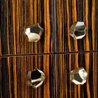 Moderne Mobile beholder med 4 døre i poleret ibenholt træ Ada Viadurini