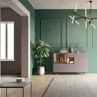 Indgangs- eller opholdsskænk i økologisk træ og luksusglas - Bruno Viadurini