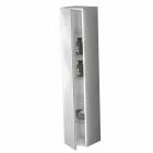 Kolonnebadeværelse Møbler 6 hylder med dør i 4 finish - Antanta Viadurini