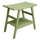 Moderne badeværelsesskab med grøn hylde og håndklædekroge - Crina Viadurini