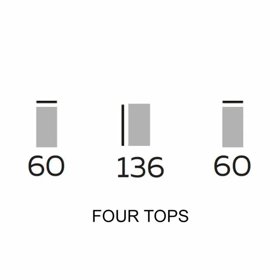 Designmøbler i træ med runde hylder i Gres Made in Italy - Aspide Viadurini