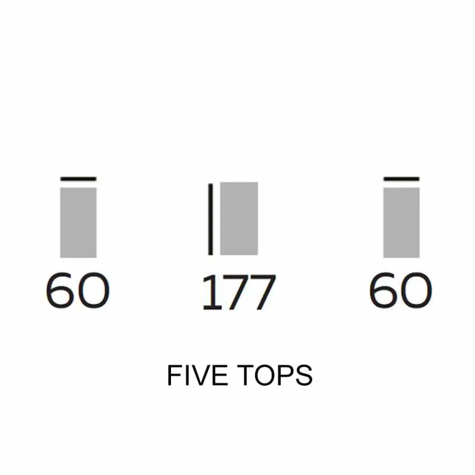 Designmøbler i træ med runde hylder i Gres Made in Italy - Aspide Viadurini