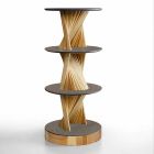 Designmøbler i træ med runde hylder i Gres Made in Italy - Aspide Viadurini