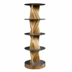 Designmøbler i træ med runde hylder i Gres Made in Italy - Aspide Viadurini