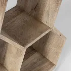 Stue bogreol i Mango Wood Honeycomb Design - Carida Viadurini