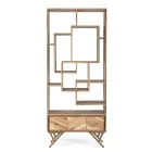 Stue bogreol i akacietræ og Homemotion skuffe - Auriel Viadurini