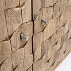 Møbelskænk i Sheesham Wood Design med 4 døre Homemotion - Fregene Viadurini