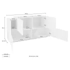 Stuemøbler 2 døre og 2 døre i træ 2 finish - Therese Viadurini