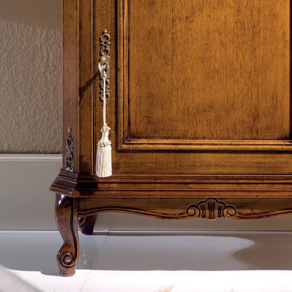 Klassisk telefonholder i træ med dør lavet i Italien - Richard Viadurini