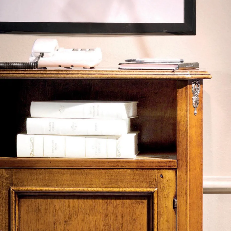 Klassisk telefonholder i træ med dør lavet i Italien - Richard Viadurini