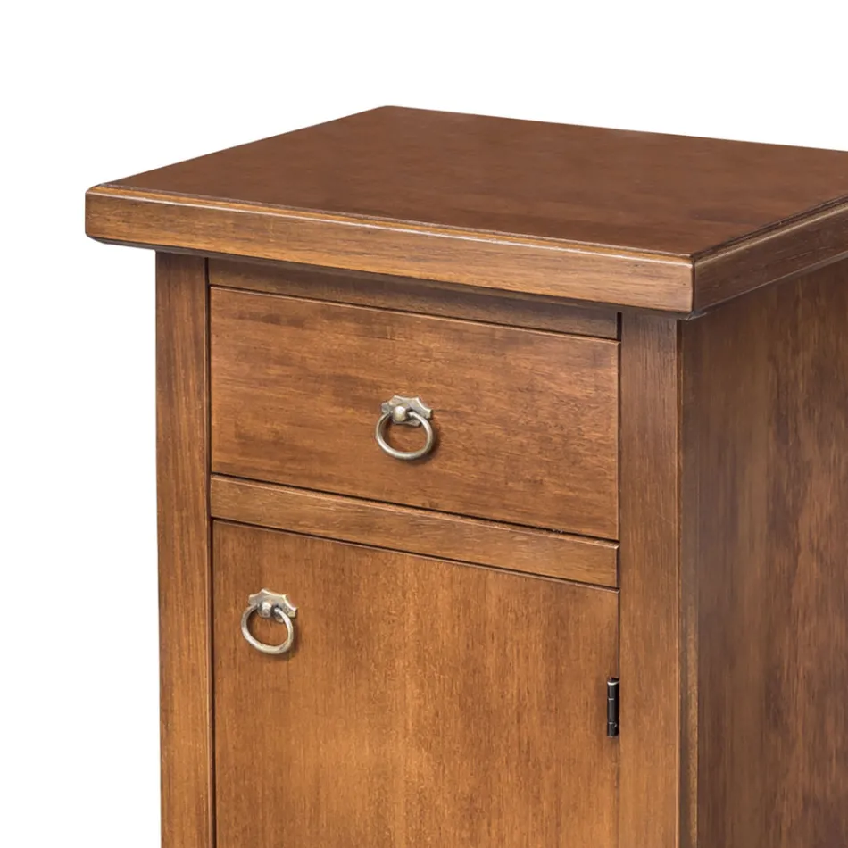 Telefonskab af patineret valnød lavet i Italien - Atunis Viadurini