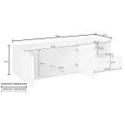 TV-skab med 2 døre, en skuffe og et åbent rum Lavet i Italien - Popilio Viadurini