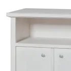 TV stativ med åbent rum og 2 døre Made in Italy - Alpan Viadurini