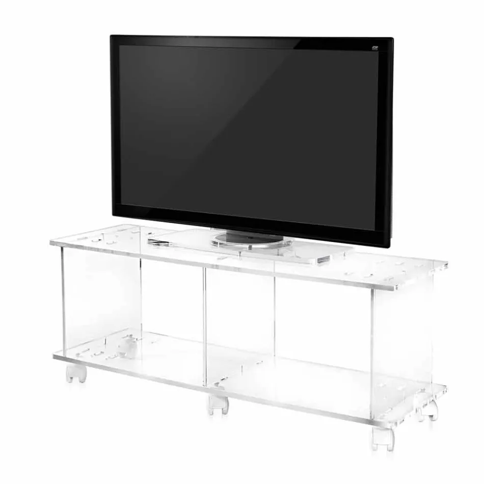 TV kabinet moderne design plexiglas Magician Viadurini