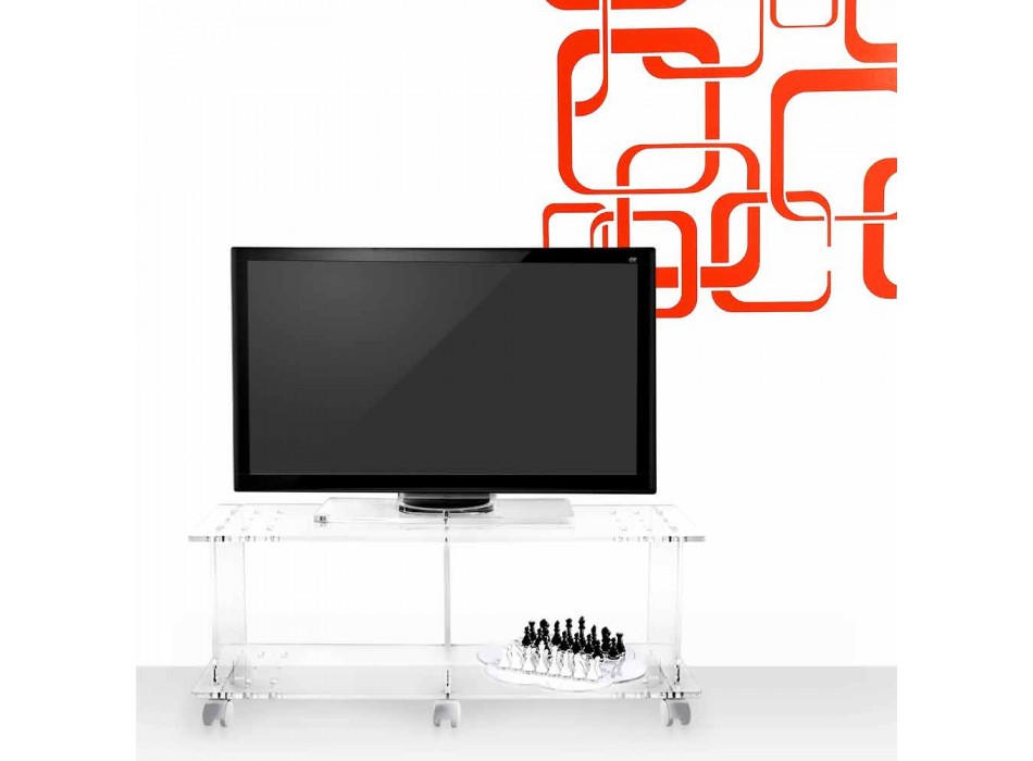 TV kabinet moderne design plexiglas Magician Viadurini