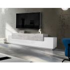 Tv-møbel i hvidt træ og ahorn, cement eller antracit - Therese Viadurini