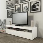 TV-skab i hvidt træ eller skifer til stue 2 størrelser - Laurent Viadurini