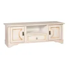 Tv-stativ i fineret træ med forskellige finisher lavet i Italien - Purusha Viadurini