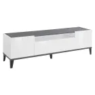 Mobil-tv i melamin 2 rum og 1 skuffe Lavet i Italien - Florentino Viadurini