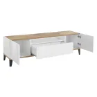 Mobil-tv i melamin 2 rum og 1 skuffe Lavet i Italien - Florentino Viadurini