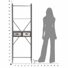 Moderne design industrielt jern badeværelsesskab - Pome Viadurini