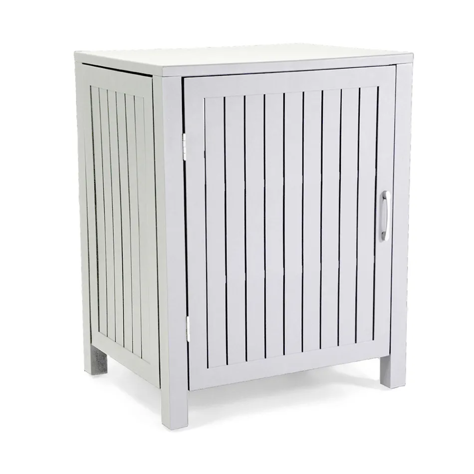 Udendørs skab i aluminium med 1 dør i forskellige udførelser - Hotel Viadurini