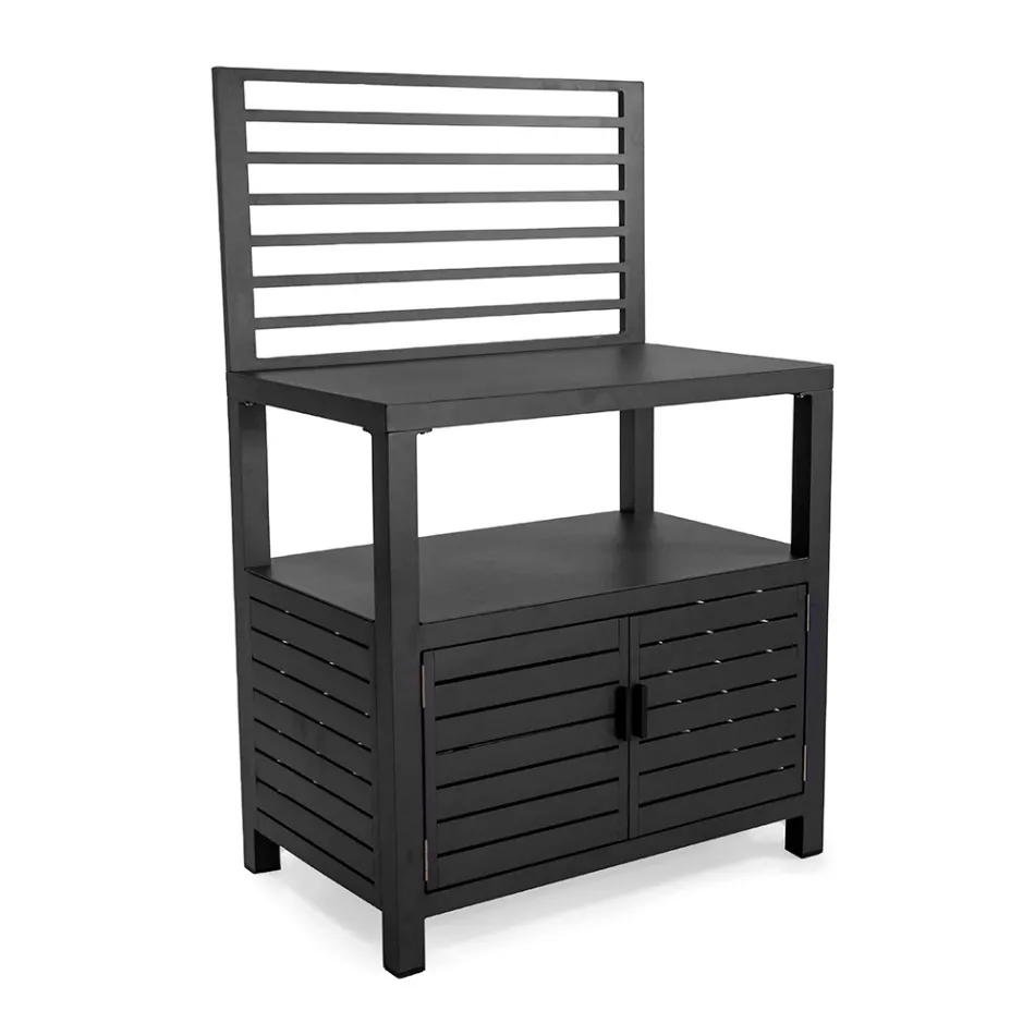 Udendørs skab i aluminium med 2 døre - Kamera Viadurini