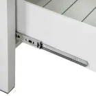 Udendørsskab i aluminium med 2 skuffer i forskellige overflader - Hotel Viadurini