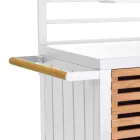 Haveskab lavet af aluminium og brasiliansk teak - Dagbog Viadurini