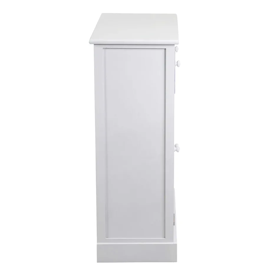 Indendørs skab af træ med 2 døre og 2 skuffer - Meduse Viadurini