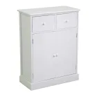 Indendørs skab af træ med 2 døre og 2 skuffer - Meduse Viadurini