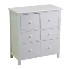 Indendørs skab af træ med 6 skuffer - Jellyfish Viadurini