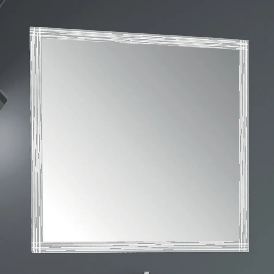 Luksus Design Badeværelsesmøbler i træ 90 cm Fremstillet i Italien - Cizco Viadurini