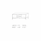 My Home Mirage design skænk i lakeret MDF H71xL210cm lavet i Italien Viadurini