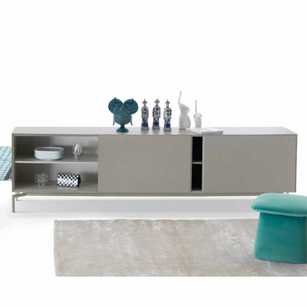 My Home Mirage design skænk i lakeret MDF H71xL210cm lavet i Italien Viadurini