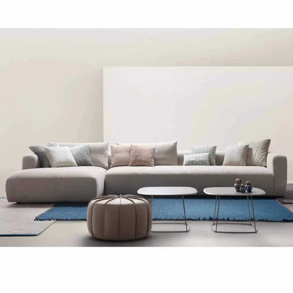 Mit Home Soft sectional design sofa lavet i Italien stof Viadurini