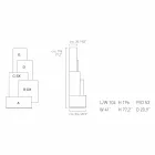 Mit hjem Tetris mobil stue tårn design MDF H196cm lavet i Italien Viadurini