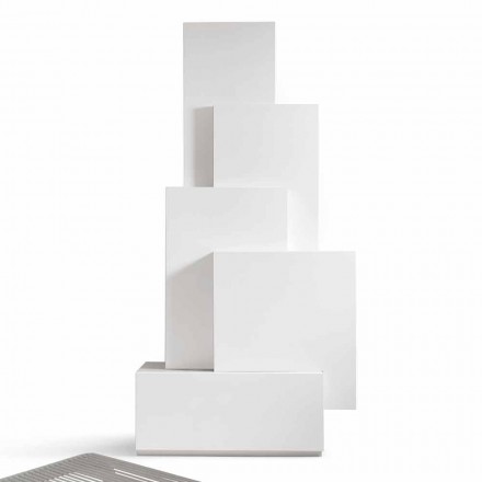 Mit hjem Tetris mobil stue tårn design MDF H196cm lavet i Italien Viadurini