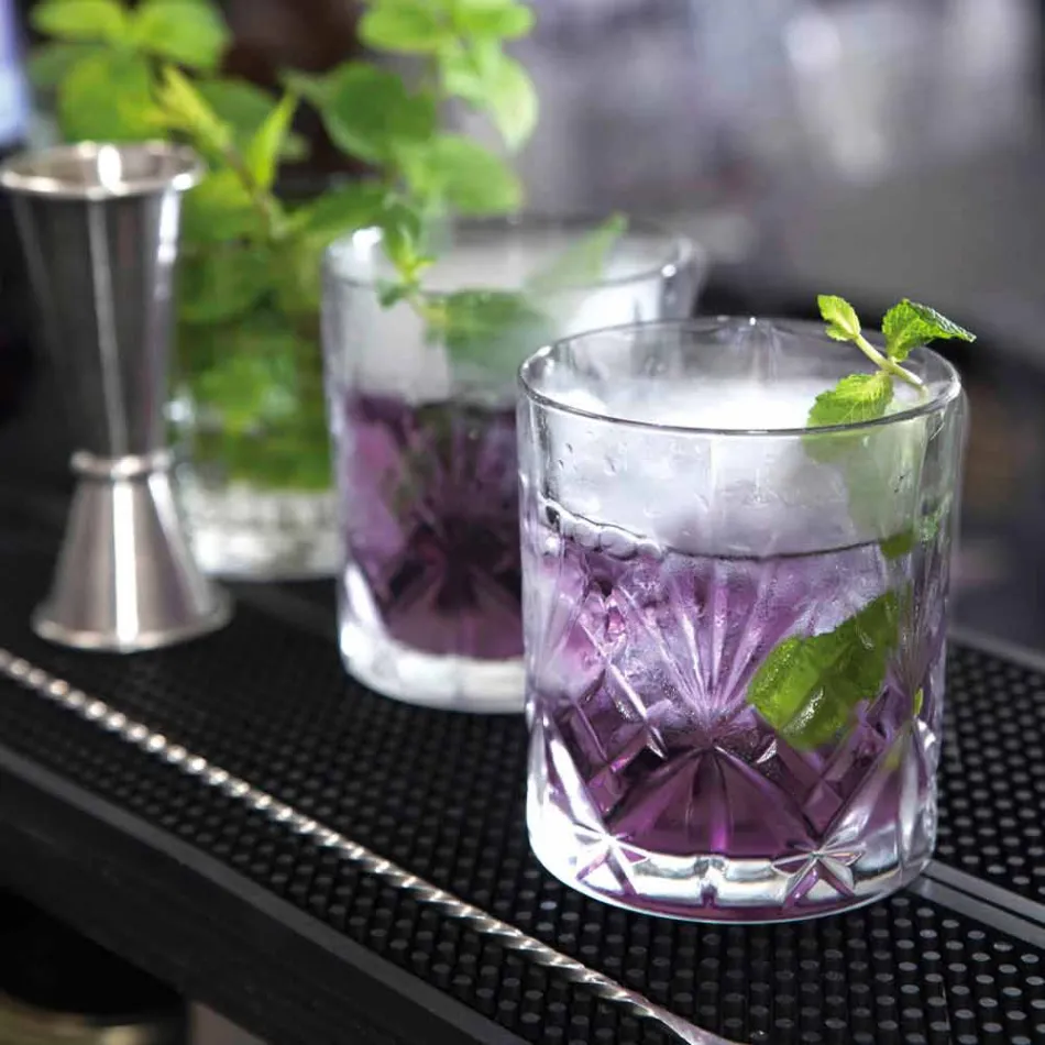 Gammeldags Tumbler Lav Cocktail Briller 12 Stykker Krystal - Cantabile Viadurini