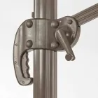 3x3 udendørs paraply med polyesterklud og aluminiumsstang - Texas Viadurini